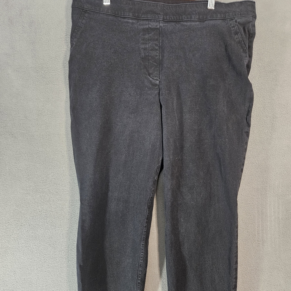 SPANX Polished Ankle Slim Classic Black Pull On Pants Stretch Women’s Size XL